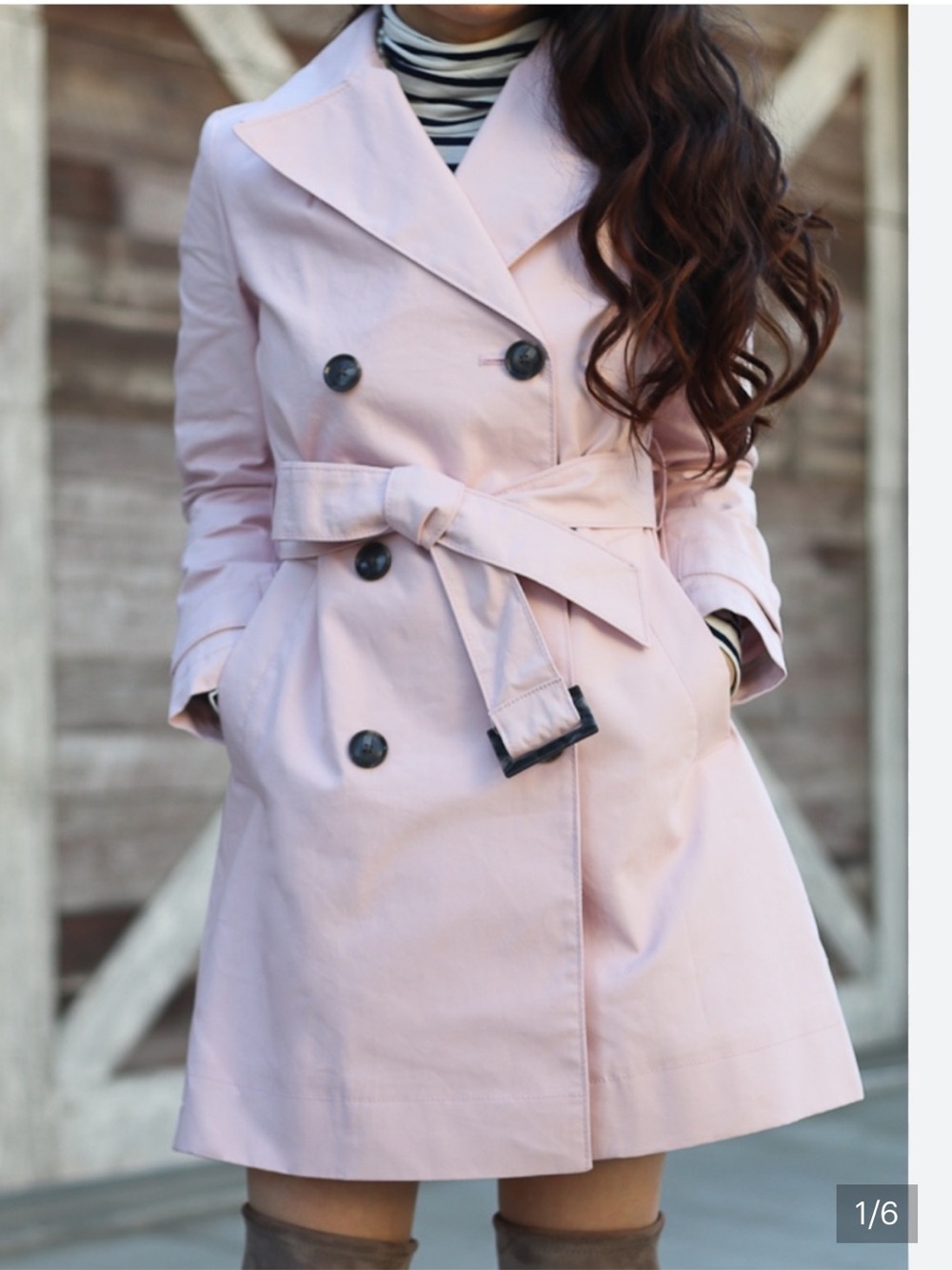 Banana Republic Soft Blush Pink A-Line Skirt-Trench